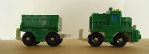 Fisher Price Geotrax Push Train Set Green Freightway Transport 2 Pieces P9 - Picture 1 of 7
