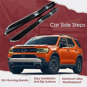 2PCs Side Steps Running Boards Fits for HONDA PASSPORT 2025 2026 Side Nerf Bars - Picture 1 of 7