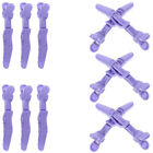 12 Pcs Purple Plastic Hair Clip Miss Clips For Thick