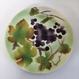 Barbotines by LUNEVILLE Majolica Fruit Luncheon Plate GRAPE 8 3/4" - New - Picture 1 of 2