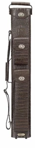 Estuche para tacos de billar de cuero de cocodrilo marrón Vincitore 2x4 LCH24-3 envío gratuito - Imagen 1 de 1