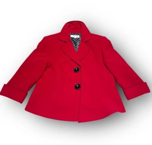 TAHARI ASL ARTHUR S LEVINE RED BLAZER SIZE 18W Around 2X - Picture 1 of 7