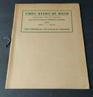 VTG 1902 FIRST STUDY OF BACH BY MAURITS LEEFSON. THEO PRESSER MUSIC BOOK