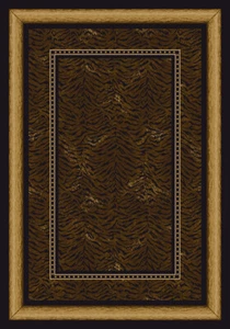 2x4 Milliken Black Animal Print Door Mat Chongwe Onyx - Aprx 2' 8" x 3' 10" - Picture 1 of 2