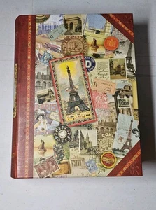Storage Stash Box Faux Book Paris Eiffel Tower/ Travels Design - Picture 1 of 5