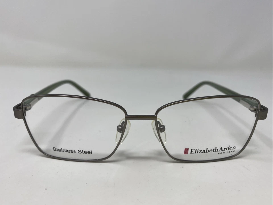 Elizabeth Arden EA 1164-3 52-14-135 Shiny Silver Full Rim Eyeglasses Frame QJ00 - Image 1 of 4