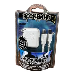 Rock Band USB Hub PS3 Xbox 360 Wii PS2 USB 2.0 + 4 USB Ports + More! Sealed - Picture 1 of 8