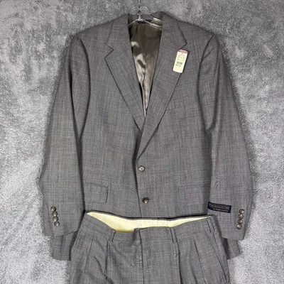 Traje Polo University Club Para Hombres 42R 33x30 Ralph Lauren 2 Piezas De Colección Hecho en EE. UU. Foto 1 de 4