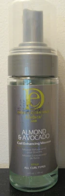 Mousse de cabello Design Essentials para mejorar el rizo de almendras y aguacate 4 oz Foto 1 de 4