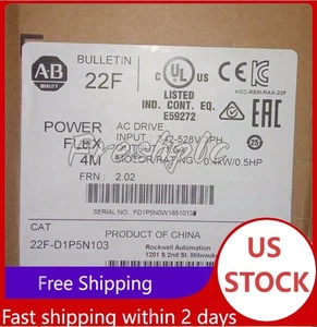 22F-D1P5N103 Allen-Bradley PowerFlex 4M 0.4 kW 0.5 HP AC Drive 22FD1P5N103 NEW - Picture 1 of 3