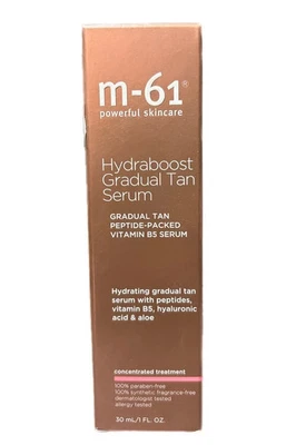 M-61 Potente Cuidado de la Piel Hydraboost Suero Bronceado Gradual Vitamina B5 ~ 30 ml / 1 oz Foto 1 de 2