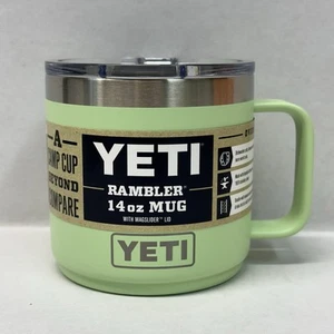 YETI Rambler 14 oz Mug with Mag Slider Lid KEY LIME LMTD ED Color Brand New!!! - Picture 1 of 3