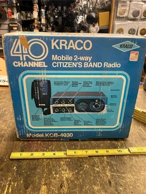 Vtg NOS Kraco CB Super Deluxe Mobil 2 way radio Microphone Box Auto Tru - Image 1 of 4