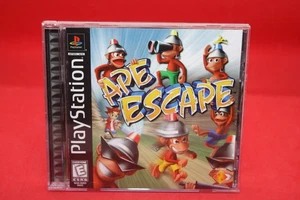 Ape Escape (Sony PlayStation 1) PS1 Completo con Manual Etiqueta Negra Probado en Caja Original - Imagen 1 de 6