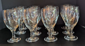 Klar Stiel Wasser/Wein/Bier Glas Kelche Tassen 7 Zoll x 3 Zoll 12er Set - Bild 1 von 5