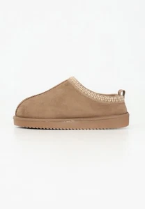 Mocassins Femme Beige Mocassins En Cuir Suédé Cognac - Picture 1 of 5