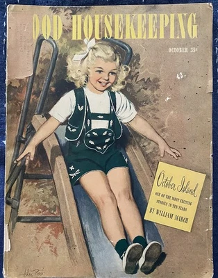 Rare Vintage Good Housekeeping Magazine, October 1946, Post WW2 Life, Americana - Image 1 of 4
