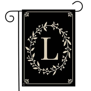 Briarwood Lane Classic Monogram Letter L Garden Flag - Picture 1 of 4