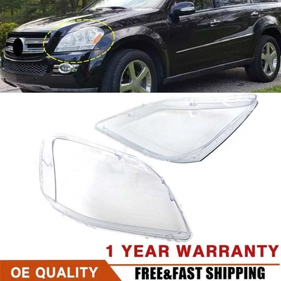 Headlight Lens Headlamp Cover For Mercedes-Benz GL450 GL500 GL550 X164 07-12 - Изображение 1 из 4