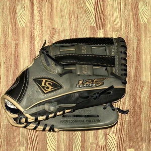 Louisville Slugger 125 Grey 12.5 Baseball Glove Right Hand Throw 25GY5-1250 - Picture 1 of 9