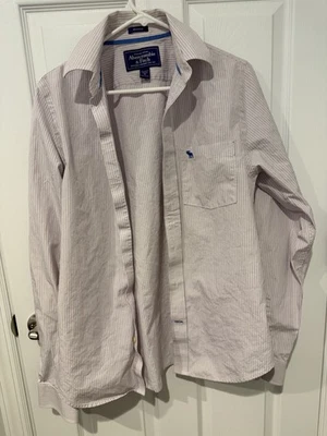 Vintage Abercrombie and Fitch Button Down Shirt Medium Purple Muscle - Image 1 of 2