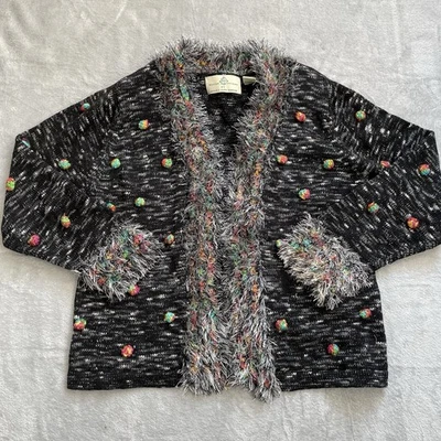 Варианты дизайна праздничный кардиган свитер XL бахрома качающаяся статическая смесь из марлевой шерсти  - Изображение 1 из 4