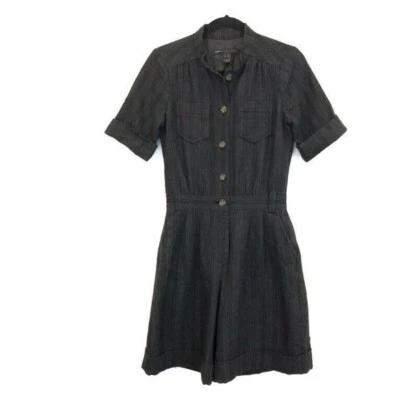 Костюм-комбинезон Marc by Marc Jacob размер 4 серый шерстяной в тонкую полоску с карманами для мужской одежды - Изображение 1 из 4