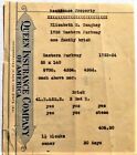 1942 Queen Insurance Document on Home Belonging to  Elisabeth Caughey