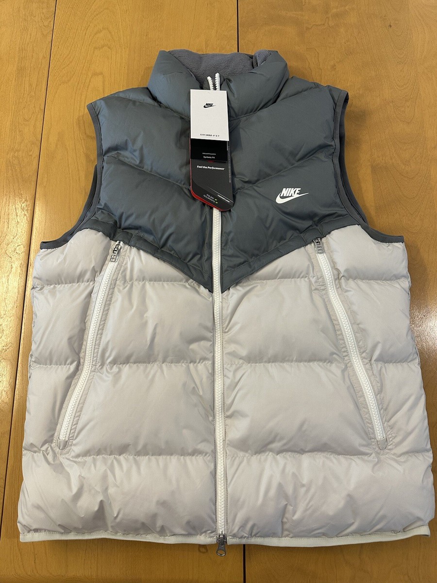 ジャケット・アウター 00s Nike Grey Puffer Vest NIKE Sportswear Storm-FIT Windrunner Puffer Vest sz L Large