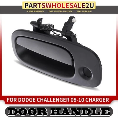 Manija de puerta exterior negra del conductor delantero con cerradura para Dodge Challenger 08-10 Foto 1 de 4