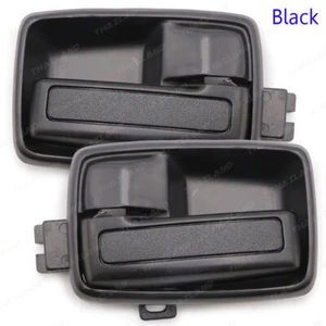 For Isuzu TFR KB KBZ Pick Up 1981 '95 Black Pair Front Interior Door Handle - Picture 1 of 8