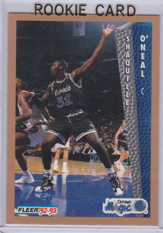 Tarjeta de novato Shaquille O'Neal Shaq RC 1992/93 Fleer Baloncesto Magic Lakers Heat! Foto 1 de 1