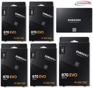 Samsung Interne SSD Festplatte 870 EVO 250GB 500GB 1TB 2TB 4TB 2,5 Zoll SATA 3 - Bild 1 von 5