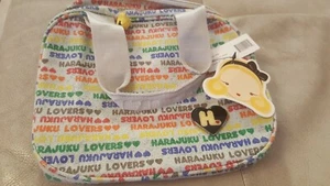 NWT Harajuku Lovers Fabric shoulder purse Keychain zip Harajuku Bag - Picture 1 of 8