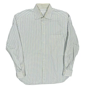 Camisa de Vestir Ermenegildo Zegna Ajuste Portofino Texturizada Multicolor Rayas 41 16 - Imagen 1 de 10