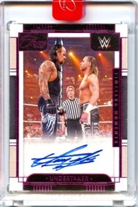 UNDERTAKER 2024 PANINI THREE COUNT WWE PINK FOTL TIMELESS MOMENTS AUTO SP 8/10 - Picture 1 of 2