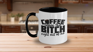 Not A Morning Person Ladies Coffee Bitch Two Toned Mug