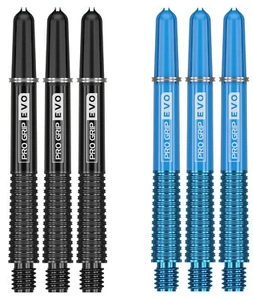 2 Sets Target Pro Grip Evo Medium Dart Shafts – Ships w/ Tracking – Black Blue - Picture 1 of 1