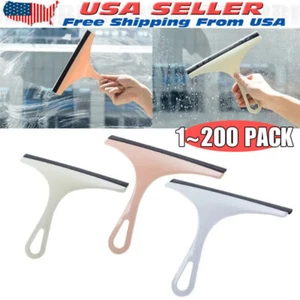 Glass Window Wiper Cleaner Squeegee Shower Screen Mirror Home Blade Brush Lot - Picture 1 of 25