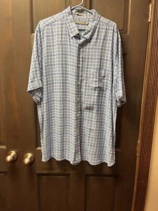 Daniel Cremieux Mens Button Down shirt XXL Plaid signature collection Linen - Picture 1 of 5