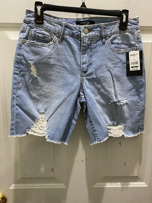 New!energie Distressed Medium Wash Bermuda Shorts. Size 7. Great Casual Shorts! - Image 1 of 3