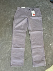 Neu mit Etikett Hawker Rye Essential Wash Stretch schmale Passform Chino hellgrau 32 x 29 - Bild 1 von 9