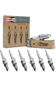 6 Spark Plugs Champion Copper Set for JEEP CHEROKEE 1991-1998 L6-4.0L - Picture 1 of 7