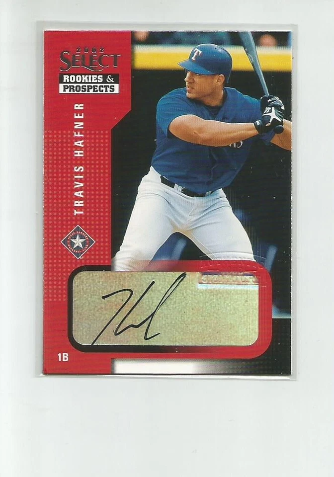 2002 Select Rookies and Prospects #94 Travis Hafner   AUTO - Image 1 of 2