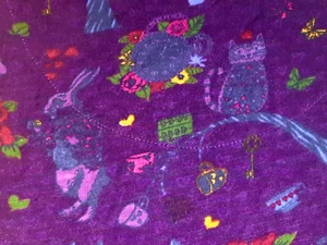 Country Rose Alice in Wonderland inspired purple short tunic dress top size S - Picture 1 of 19