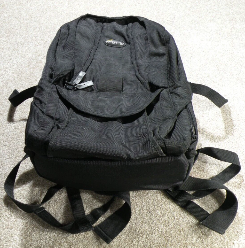 Promaster Camera Black Backpack Full Body Strap For Hiking or Vacation - Image 1 of 4