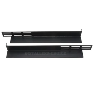 1U Adjustable Rack Mount Server Shelf Rails, 16.14" Deep, 6lb Capacity Black lot - Picture 1 of 7