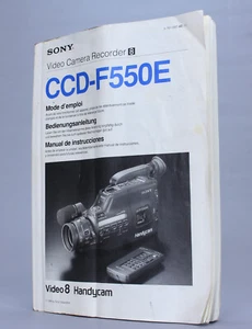 Sony CCD-F550E Mode d'emploi (Réf#D-953) - Photo 1/2