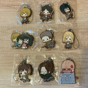 Attack on Titan Kautschukband Schlüsselanhänger Schlüsselring Mikasa Eren Armin Sasha Jean Hange - Bild 1 von 19