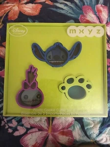 Disney Store MXYZ Stitch Scrump Cookie Cutter Set Hard To Find - Picture 1 of 10